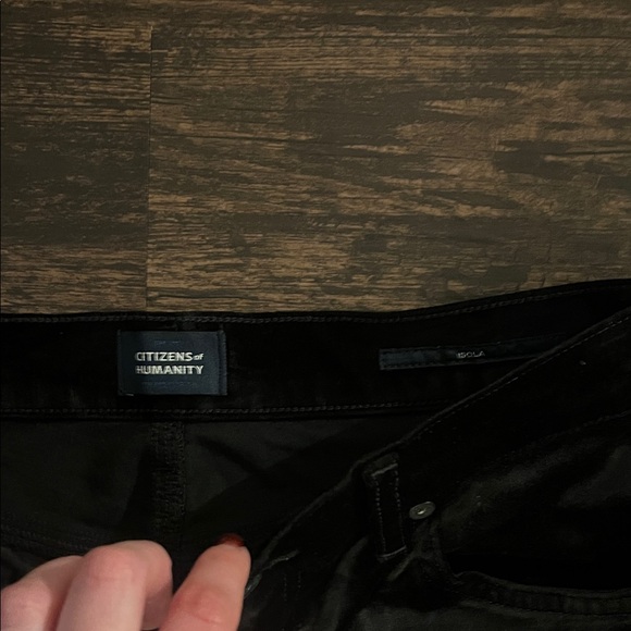 Women's Citizens of Humanity Size 28 Black Isola Plush Pants - Picture 7 of 9